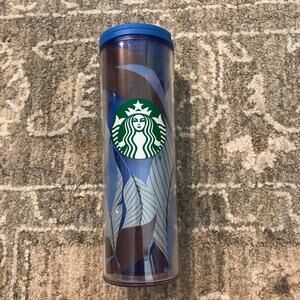 NWT Starbucks Blue Leaf Tumbler